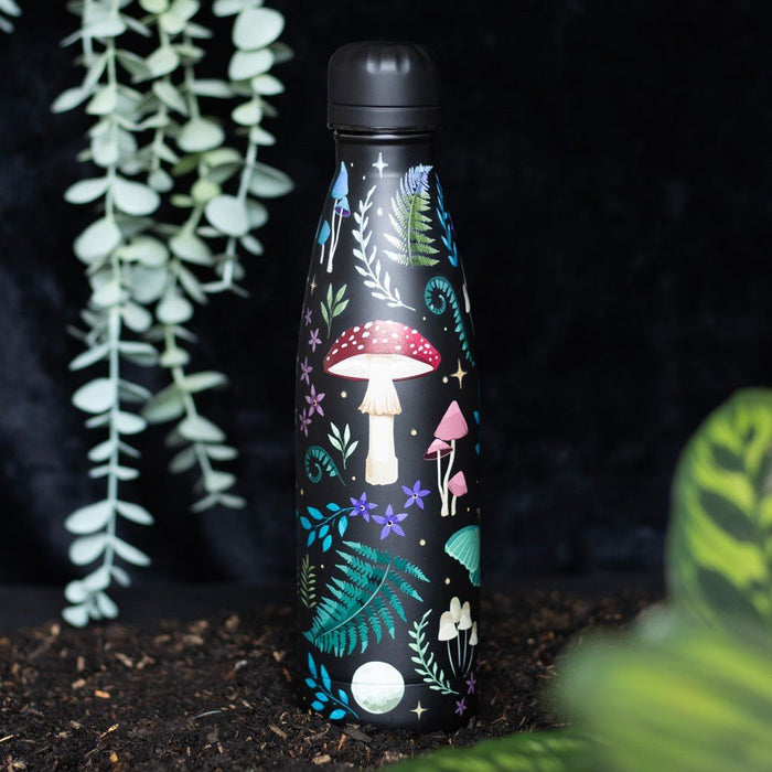 Dark Forest Print Metal Water Bottle - Something Different Gift Shop