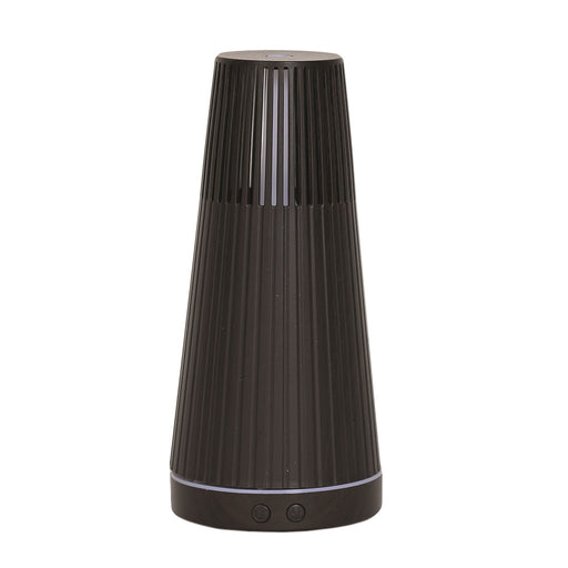 LED Ultrasonic Diffuser - Ridged Chimney Dark Wood - Something Different Gift Shop