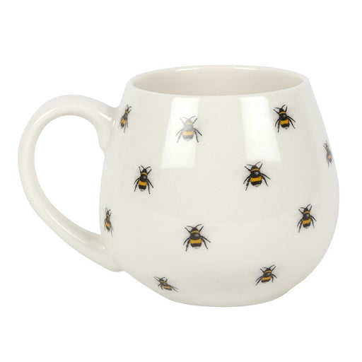 Bee Print Rounded Mug - Something Different Gift Shop