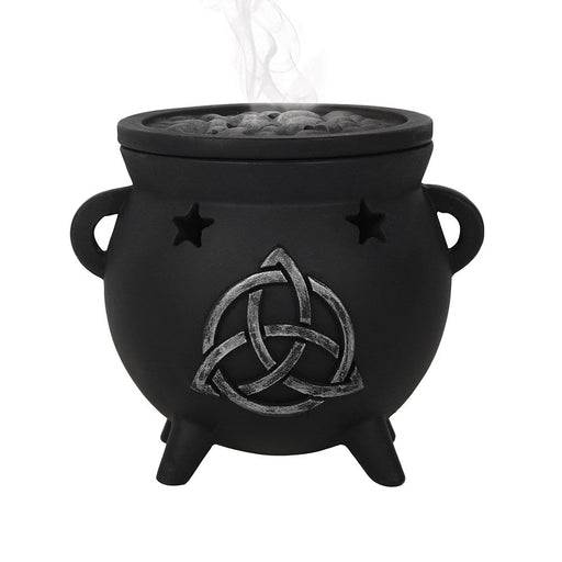 Cauldron Incense Cone Burner Triquetra - Something Different Gift Shop