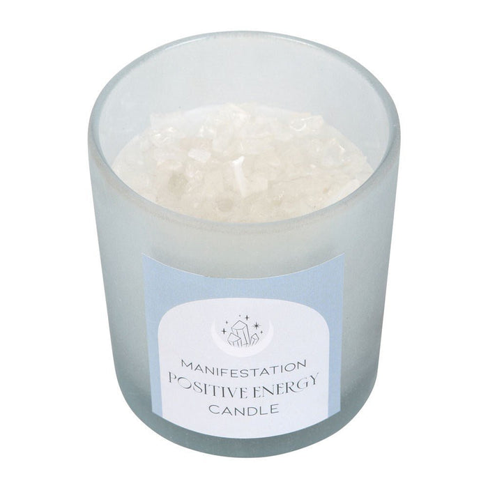 Crystal Chip Candle - Positive Energy - Something Different Gift Shop