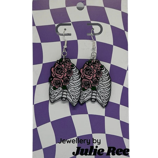 Julie Ree Earrings - Rose Ribs - Something Different Gift Shop