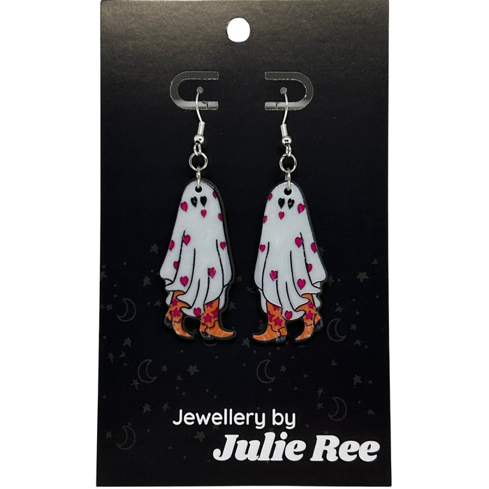 Julie Ree Earrings - Valentine Ghost - Something Different Gift Shop