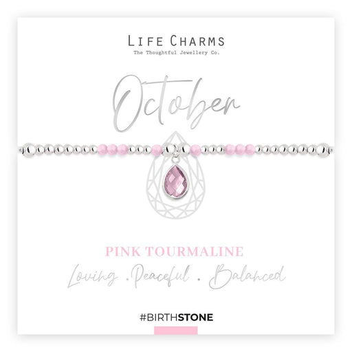 Life Charms Birthstone Bracelet - October - Something Different Gift Shop