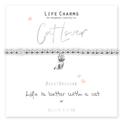 Life Charms Just Because Bracelet - Better With A Cat - Something Different Gift Shop