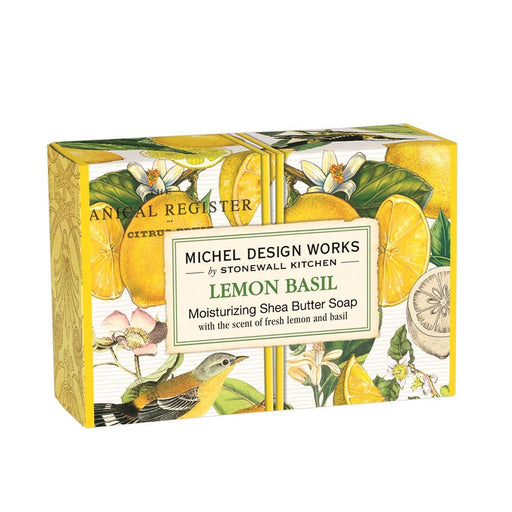 Michel Design Works - Lemon Basil Boxed Soap - Something Different Gift Shop