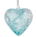 Sienna Glass 8cm Friendship Heart - Pastel Blue - Something Different Gift Shop