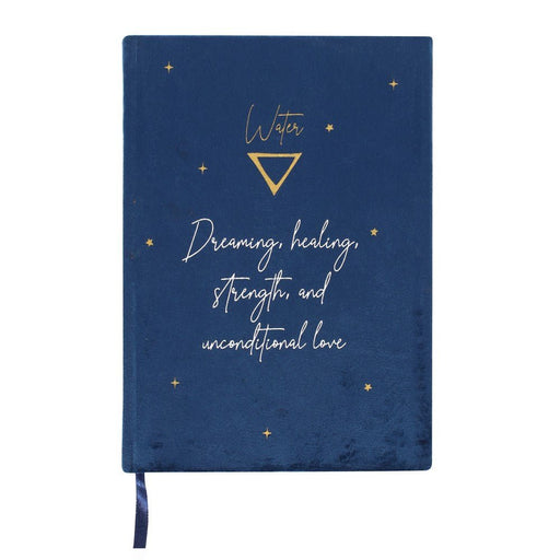 Water Element Velvet A5 Notebook - Something Different Gift Shop