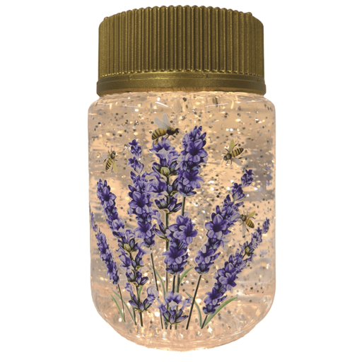 Light Up Jar Spinner - Lavender and Bees
