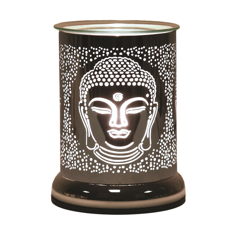 3D Buddha Touch Wax Melt Burner – Silver - Something Different Gift Shop