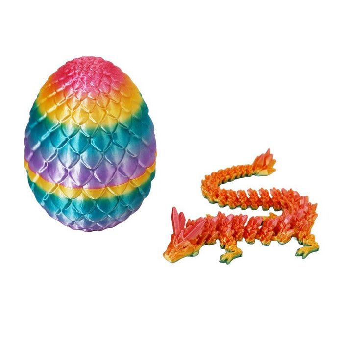 3D Printed Dragon Fidget Toy - Candy Rainbow - Something Different Gift Shop