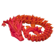 3D Printed Dragon Fidget Toy - Two - Tone Red & Gold - Something Different Gift Shop
