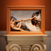 52TOYS Living Paintings blind box miniature display inspired by The Creation of Adam in a framed display