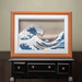 52TOYS Living Paintings blind box miniature display inspired by The Great Wave off Kanagawa in a framed display