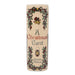 Spine of ceramic A Christmas Carol book vase with holly garlands and lantern motif