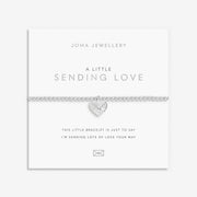 Joma Sending Love bracelet on sentiment card