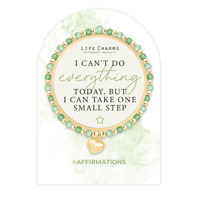Affirmation Bracelet - Small Steps - Something Different Gift Shop