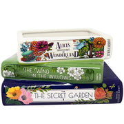 Alice in Wonderland Ceramic Book Vase Stack – Floral Classics Trio - Something Different Gift Shop