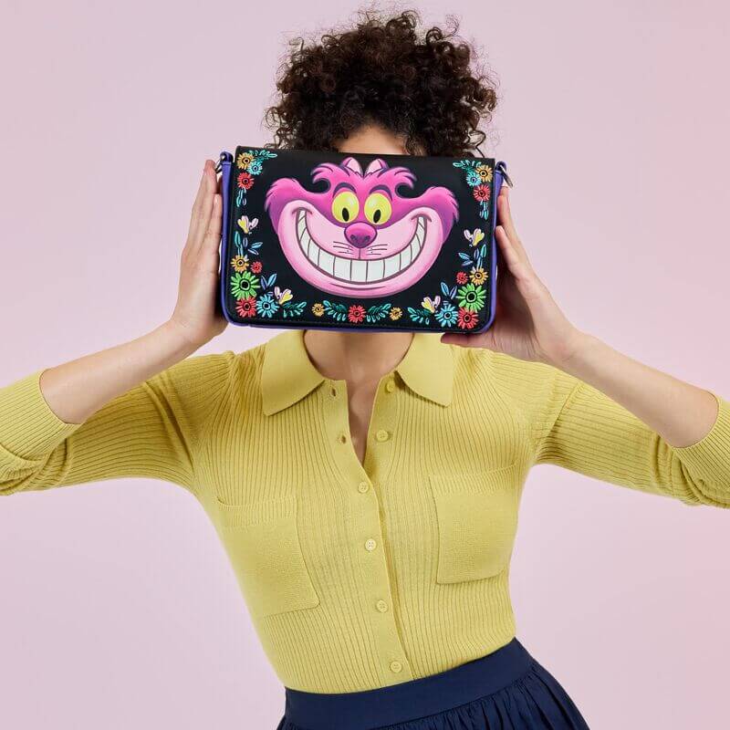 Alice in Wonderland Cheshire Cat Tulgey Wood Crossbody Bag - Something Different Gift Shop