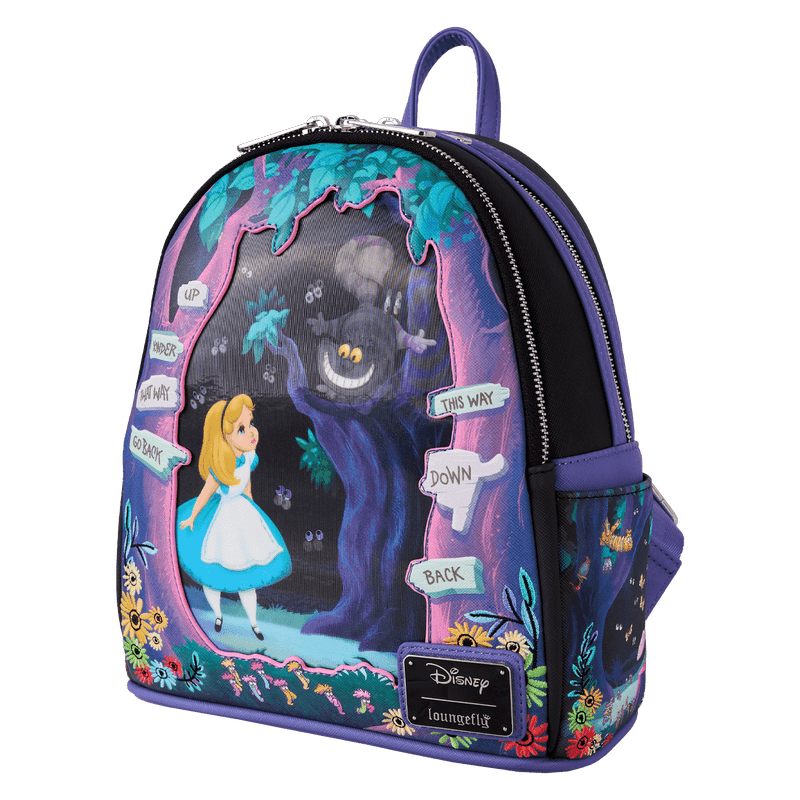 Alice in Wonderland Tulgey Wood Lenticular Mini Backpack - Something Different Gift Shop