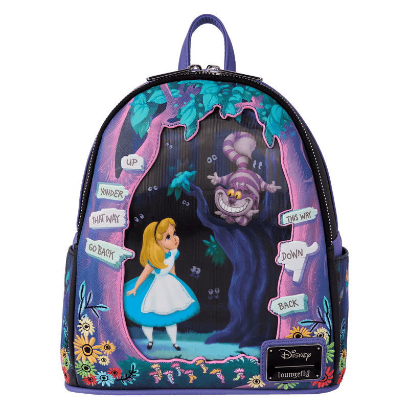 Alice in Wonderland Tulgey Wood Lenticular Mini Backpack - Something Different Gift Shop
