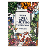 Back of Alice’s Adventures in Wonderland vase featuring quote “If I had a world of my own…”