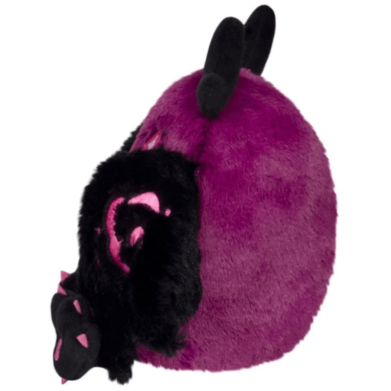 Squishable Poison Mothman plush side view with black wing