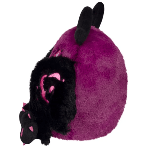 Squishable Poison Mothman plush side view with black wing