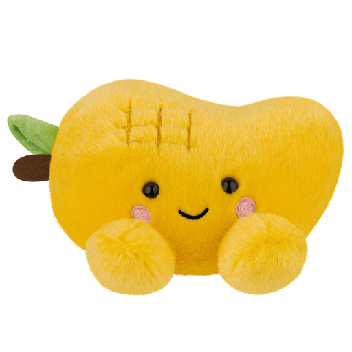 Palm Pals Amit Mango 14cm yellow mango soft toy front view