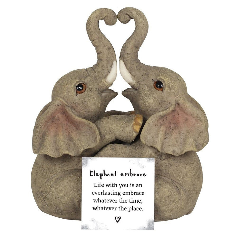 Animal Ornament - Elephant Embrace - Something Different Gift Shop