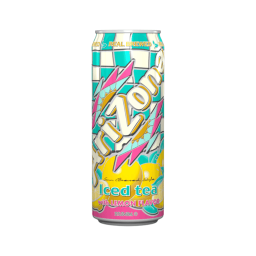 AriZona Iced Tea with Lemon drink 650ml can with smooth tea and refreshing lemon flavour