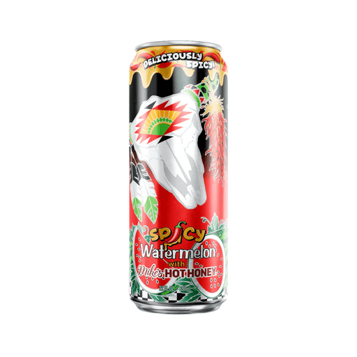 AriZona x Mike's Hot Honey Spicy Watermelon Juice Cocktail 650ml can with juicy watermelon and sweet spicy honey flavour