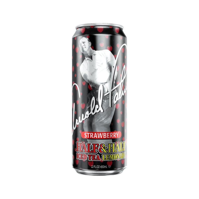 Arnold Palmer Strawberry Half & Half iced tea lemonade 650ml can with sweet strawberry flavour