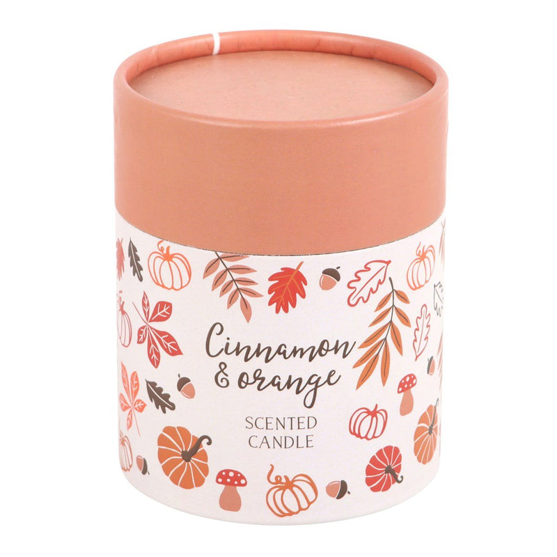Autumn Leaves Cinnamon & Orange Candle - Something Different Gift Shop
