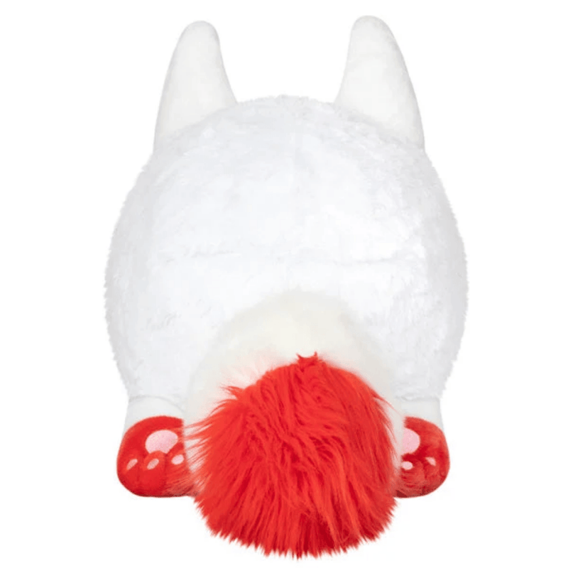 Squishable Baby Kitsune plush rear view with red and white tail