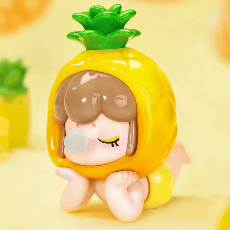Pineapple Baby Nanci with yellow rind cap and leafy crown – Rolife Blind Box collectable
