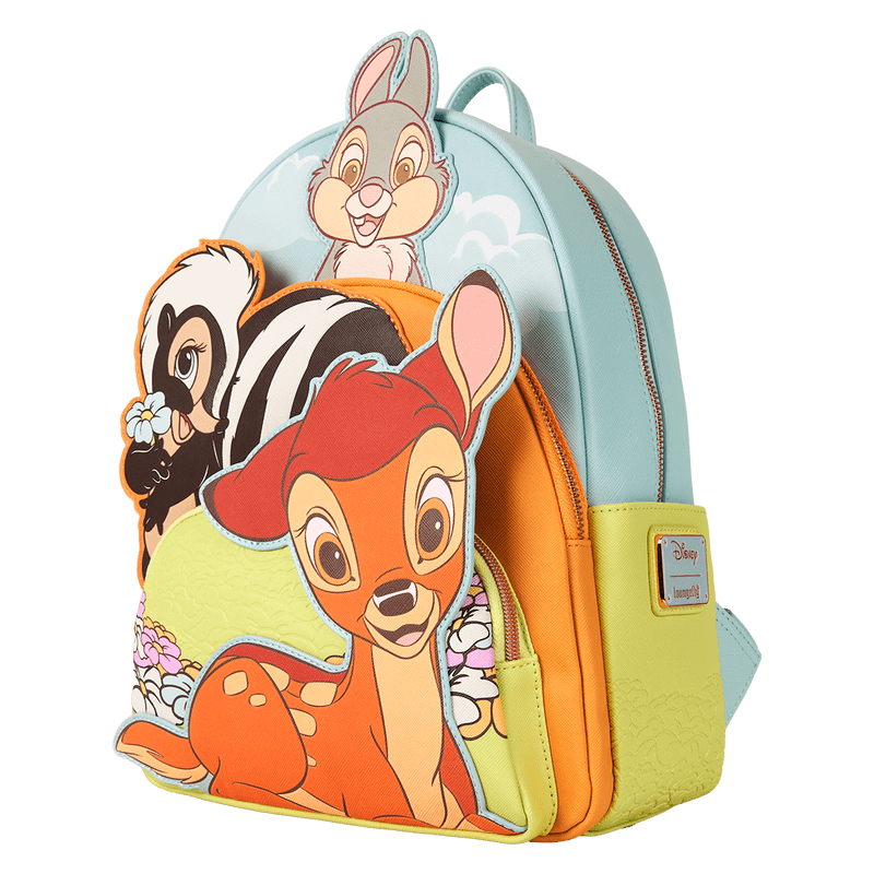 Bambi & Friends Triple Pocket Mini Backpack - Something Different Gift Shop