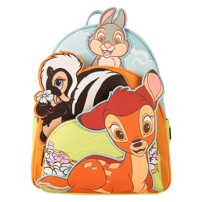 Bambi & Friends Triple Pocket Mini Backpack - Something Different Gift Shop