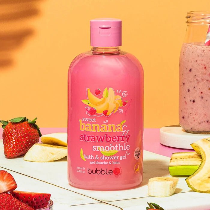 Banana & Strawberry Smoothie Body Wash (500ml) - Something Different Gift Shop