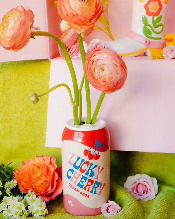 ban.do Lucky Cherry Cream Soda Vase - Something Different Gift Shop