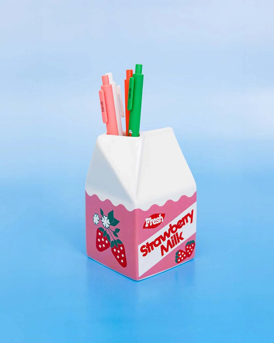 ban.do Strawberry Milk Carton Vase - Something Different Gift Shop
