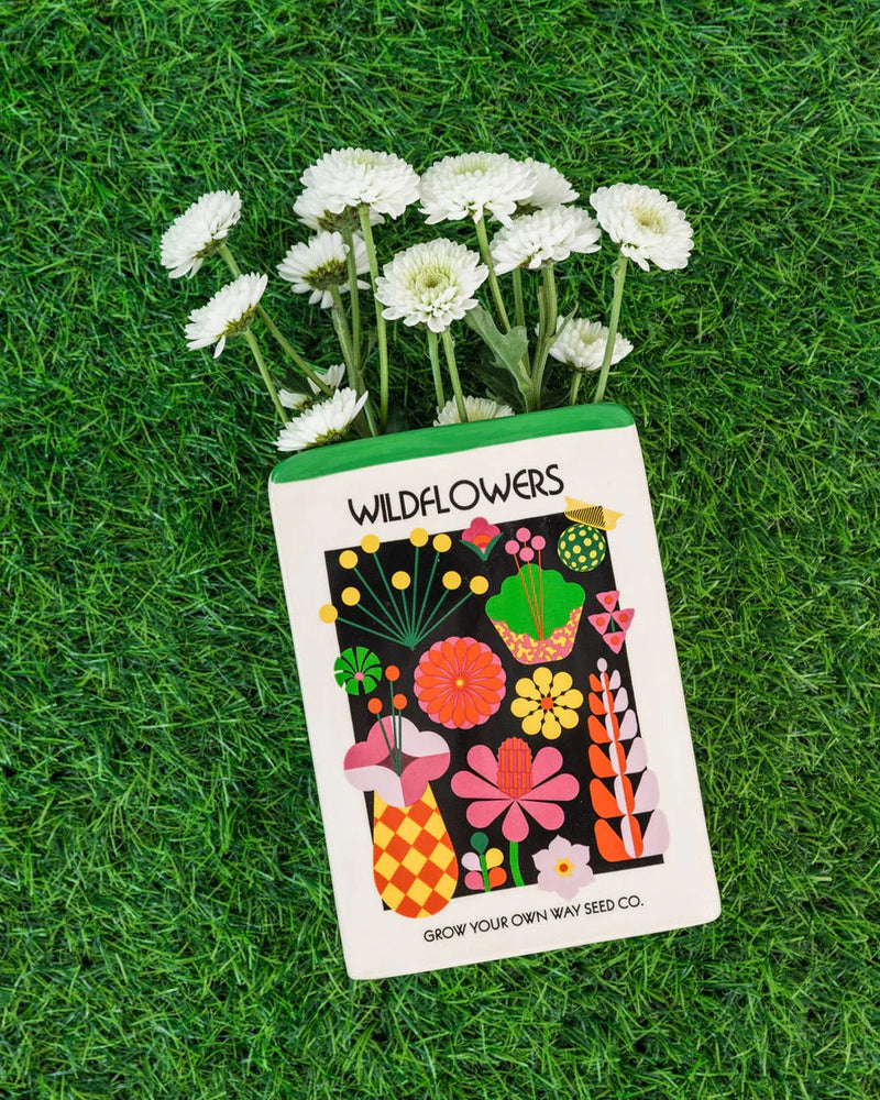 ban.do Wildflower Seeds Ceramic Vase - Something Different Gift Shop