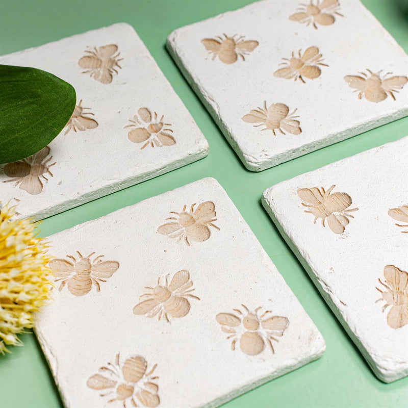 Sass and Belle Bee Imprint Coasters – Set of 4 – Something Different Gift Shop