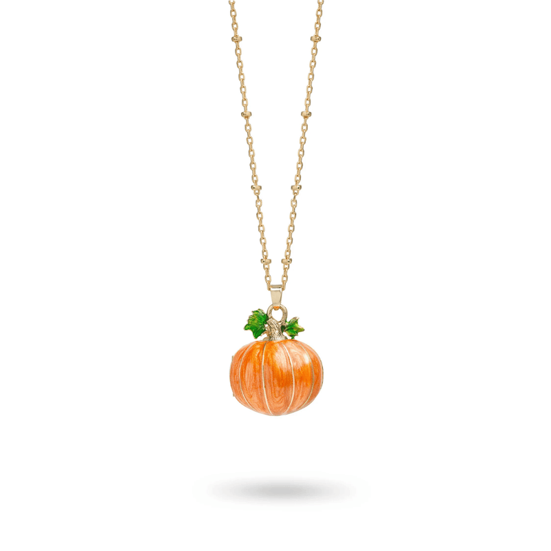 Bill Skinner Hedgehog & Pumpkin Locket Necklace