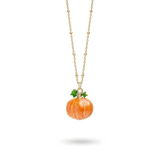 Bill Skinner Hedgehog & Pumpkin Locket Necklace