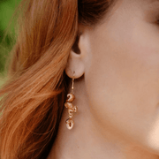 Bill Skinner Squirrel & Acorn Drop Earrings worn