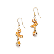 Bill Skinner Squirrel & Acorn Drop Earrings
