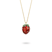 Bill Skinner Strawberry & Mouse Locket Necklace