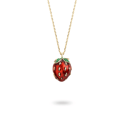 Bill Skinner Strawberry & Mouse Locket Necklace
