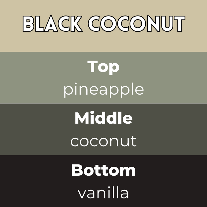 Black Coconut Segment Wax Melt - Something Different Gift Shop